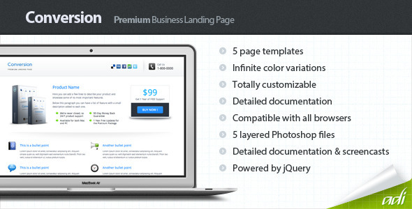 Conversion 1.0.0 – Premium Landing Page