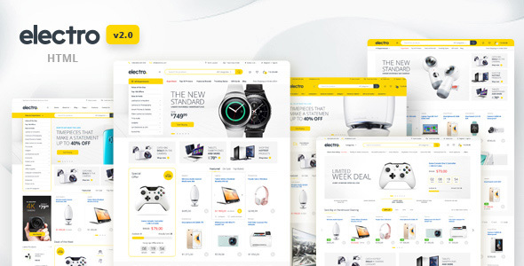 Electro 1.0.0 – Electronics eCommerce HTML Template