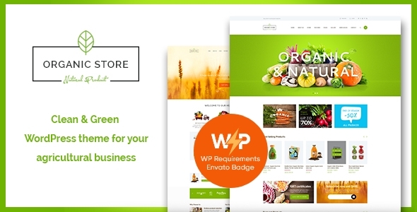 Organic Store 1.6.13 – Eco Products Shop WordPress Theme + RTL