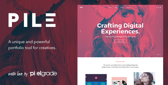 PILE 2.5.0 – An Uncoventional WordPress Portfolio Theme