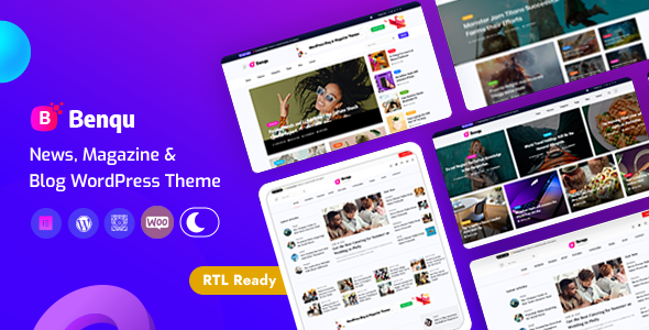 Benqu 1.0.0 – Elementor NewsPaper & Magazine WordPress Theme