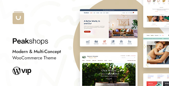 PeakShops 1.5.8 – Modern & Multi-Concept WooCommerce Theme