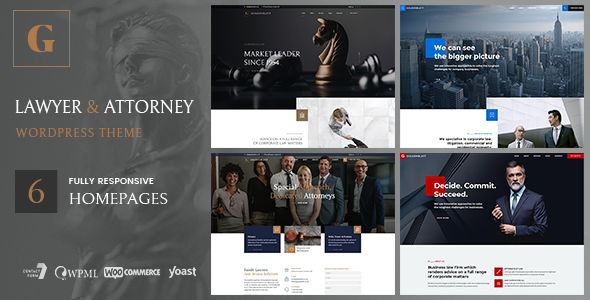 Goldenblatt 1.0.0 – Lawyer & Attorney WordPress Theme