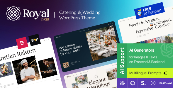 Royal Event 1.0.0 – Catering & Wedding Chef WordPress Theme