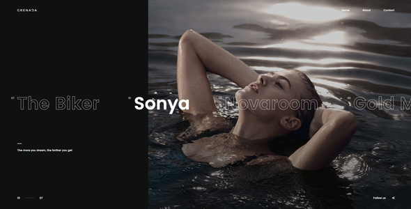 Grenada 1.0.0 – Creative WordPress Ajax Portfolio Showcase Slider Theme