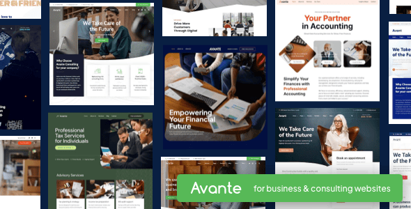 Avante 1.0.0 – Business Consulting WordPress