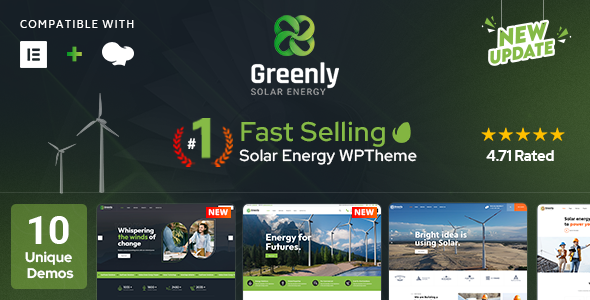 Greenly 1.0.0 – Ecology & Solar Energy WordPress Theme