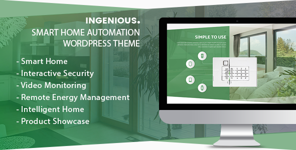 Ingenious – Smart Home Automation WordPress Theme 1.0.0