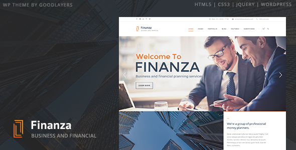 Finanza – Business & Financial WordPress 1.0.0