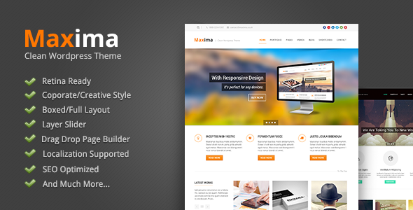 Maxima 1.0.0 – Retina Ready WordPress Theme