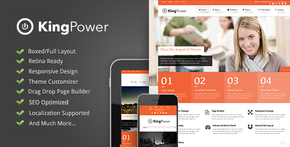 King Power – Retina Ready Multi-Purpose WordPress 1.0.0