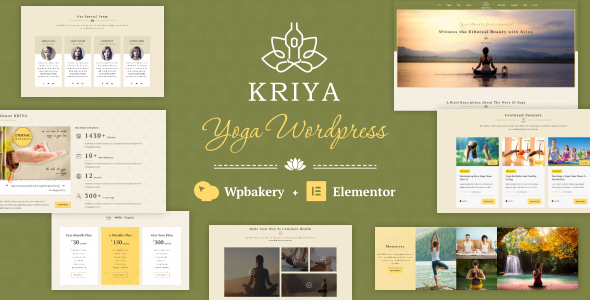 Kriya 1.0.0 – Yoga WordPress Theme