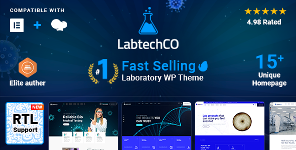 LabtechCO 1.0.0 – Laboratory & Science Research WordPress Theme