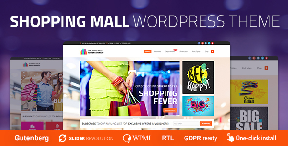 Shopping Mall 1.0.0 – Entertainment Center and Business WordPress Theme