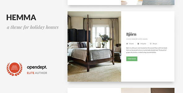 Hemma 1.0.0 – B&B and Holiday House WordPress Theme