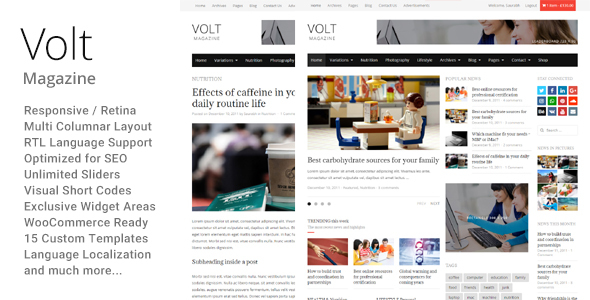 Volt 1.0.0 – Newspaper & Magazine WordPress Theme