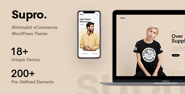 Supro 8.5.0 – Minimalist AJAX WooCommerce WordPress Theme