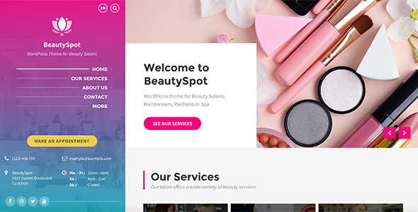 BeautySpot 1.0.0 – Beauty Salon WordPress Theme