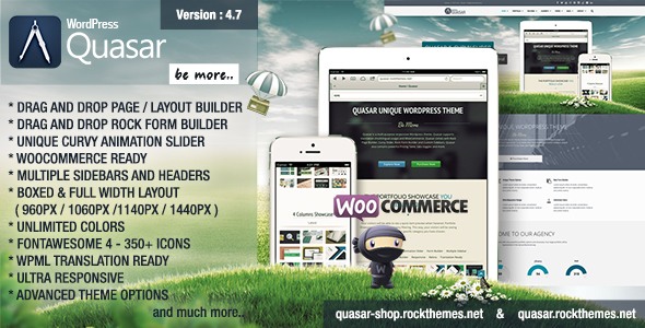 Quasar 4.7 – WordPress Theme with Animation Builder