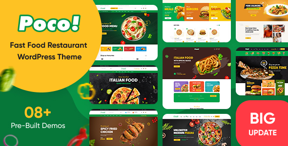 Poco 1.0.0 – Fast Food Restaurant WordPress Theme