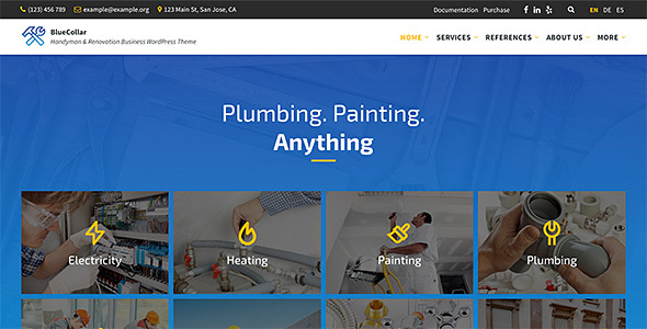 BlueCollar 1.0.0 – Handyman & Renovation Business WordPress Theme