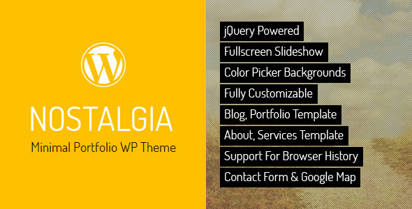 Nostalgia 7.8 – Portfolio WordPress Theme