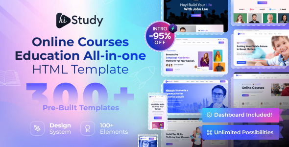 HiStudy 1.0.0 – Online Courses & Education Template