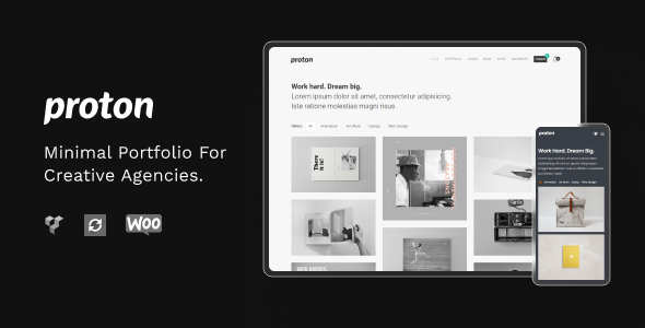 Proton 8.7.2 – Minimal WordPress Portfolio Theme