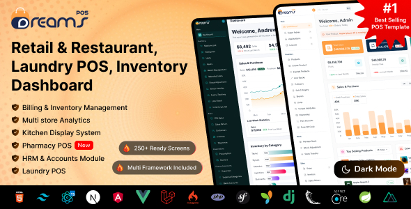 DreamPOS 1.0.0 – Nextjs, React POS & Inventory Management Admin Dashboard Template