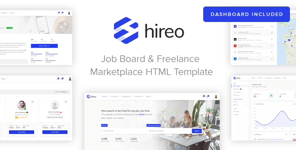 Hireo – Job Board & Freelance Services Marketplace HTML Template 1.0.0