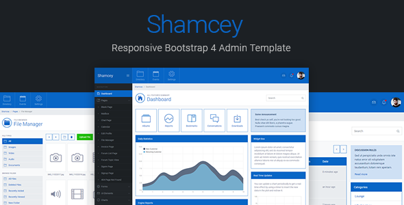Shamcey Metro Style Bootstrap 4 Admin Template 2.0