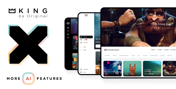 King 1.0.0 – Viral Magazine News WordPress Theme