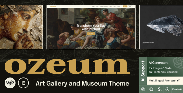 Ozeum 2.4.0 – Art Gallery and Museum Theme