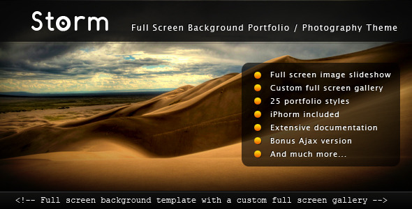 Storm – Full Screen Background Template 1.0.0