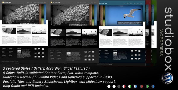 Studio Box 1.0.0 – WordPress Theme
