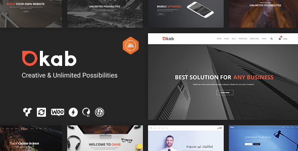 Okab – Responsive Multi-Purpose WordPress Theme + RTL 1.0.0