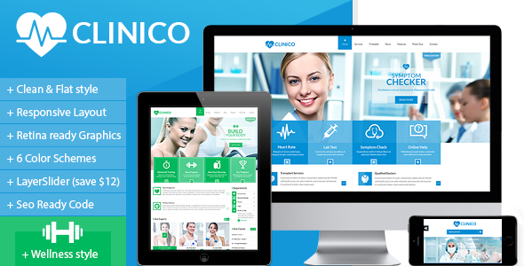 Clinico 1.1 – Responsive Medical and Health Template