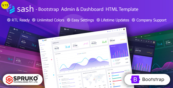 Sash 1.0.0 – HTML Admin Dashboard Bootstrap Template