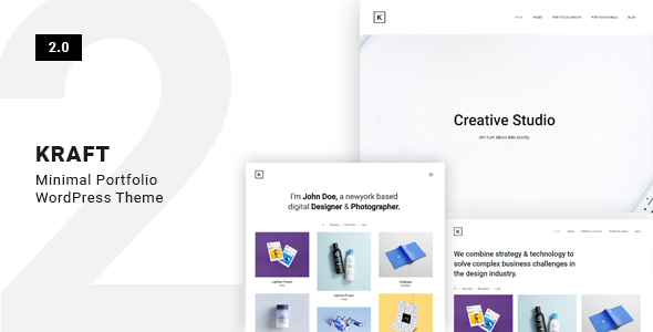 Kraft 1.0.0 – Minimal Portfolio WordPress Theme