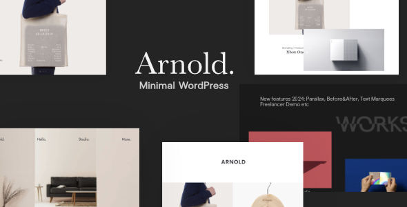 Minimal Portfolio WordPress Theme – Arnold 1.0.0
