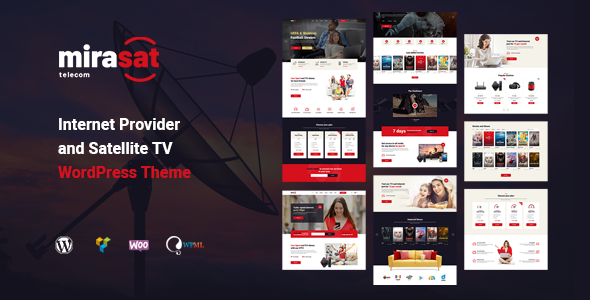Mirasat 1.0.0 – Internet Provider and Satellite TV WordPress Theme