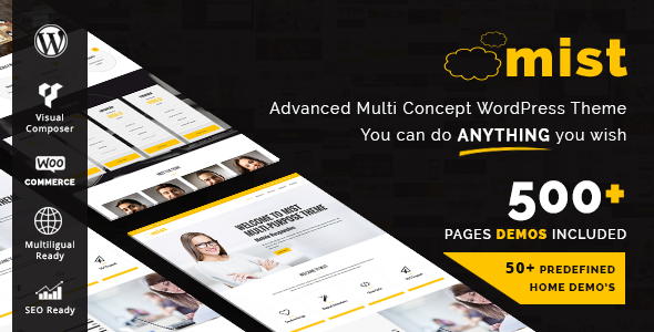 Mist 1.0.0 – Advanced Multi-Concept WordPress Theme
