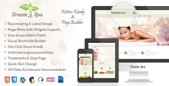 Dream Spa – Salon WordPress 3.0