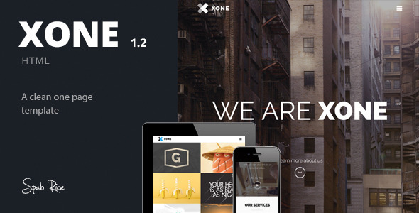 Xone 1.2 – Clean One Page Template