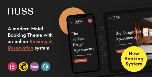 Nuss 1.4.0 – Hotel Booking WordPress