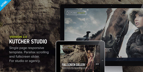 Kutcher Studio 1.1 – Responsive Parallax Template
