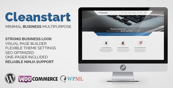 Corporate Business WordPress Theme 2.2.0 – Cleanstart