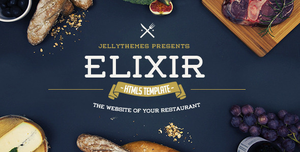 Elixir 1.0.0 – Restaurant HTML Responsive Template
