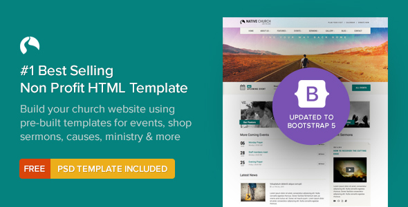 NativeChurch – Responsive HTML5 Template 1.0.0