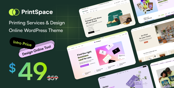 PrintSpace 1.4.9 – Printing Services & Design Online WooCommerce WordPress theme